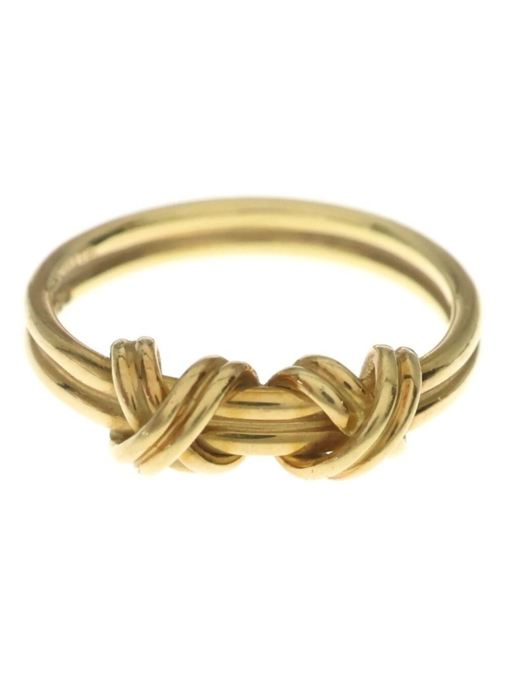 Tiffany & Co Double Signature Ring Yellow Gold